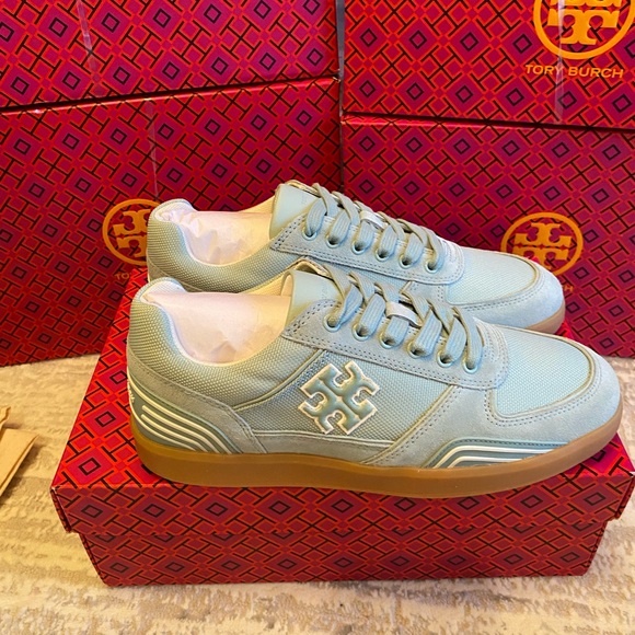 Tory Burch Shoes - Tory Burch Clover Court Nylon/Suede Sneakers